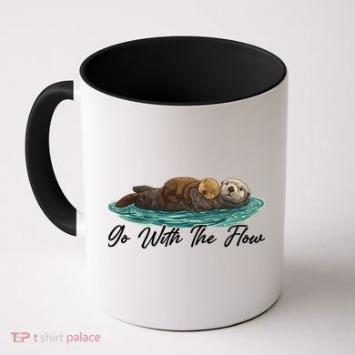 Go With The Flow Sea Otter Coffee Mug