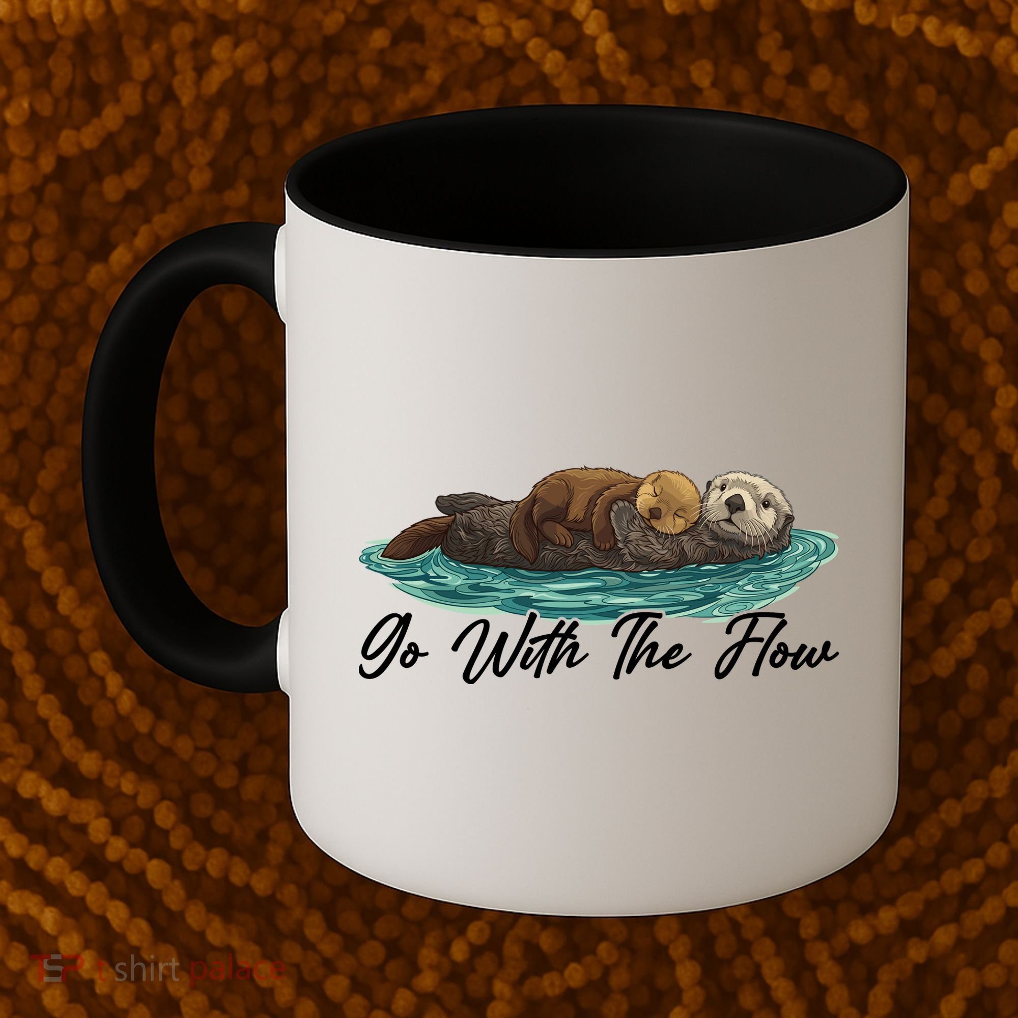 Go With The Flow Sea Otter Coffee Mug