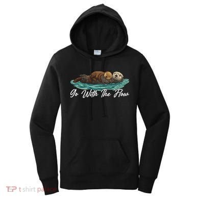 Go With The Flow Sea Otter Women's Hoodie