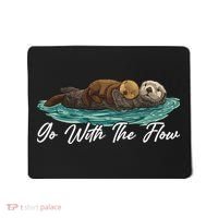 Go With The Flow Sea Otter Mousepad thumb 0