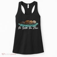 Go With The Flow Sea Otter Women's Tank Top thumb 0