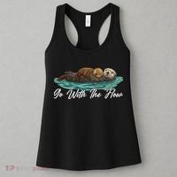 Go With The Flow Sea Otter Women's Tank Top thumb 3