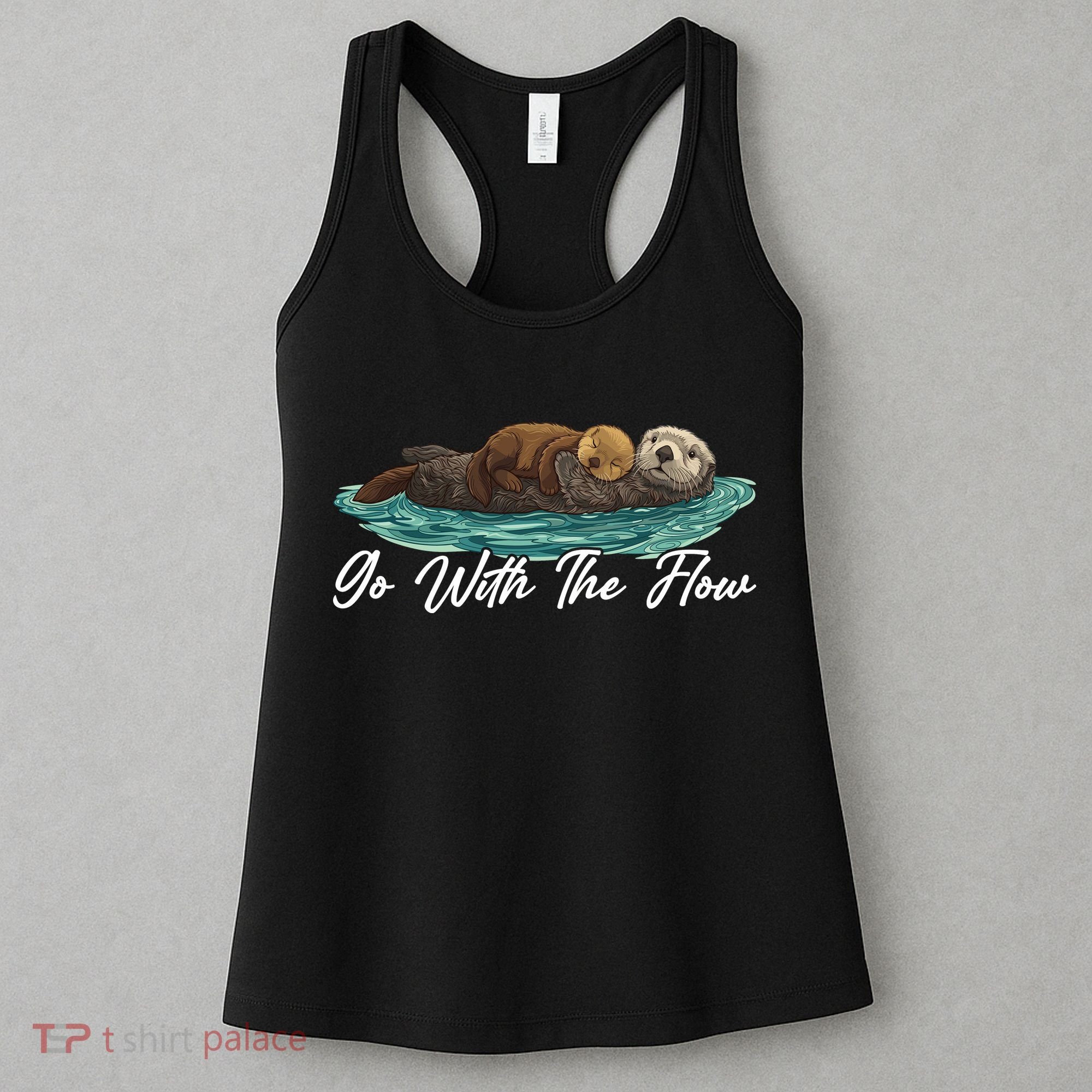 Go With The Flow Sea Otter Women's Tank Top