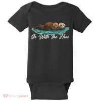 Go With The Flow Sea Otter Baby Bodysuit thumb 0