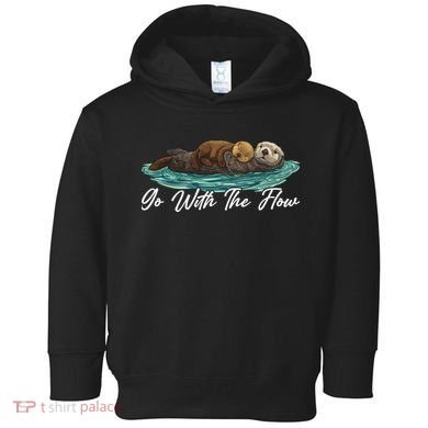 Go With The Flow Sea Otter Toddler Hoodie
