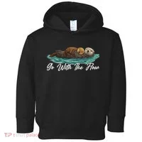 Go With The Flow Sea Otter Toddler Hoodie thumb 0