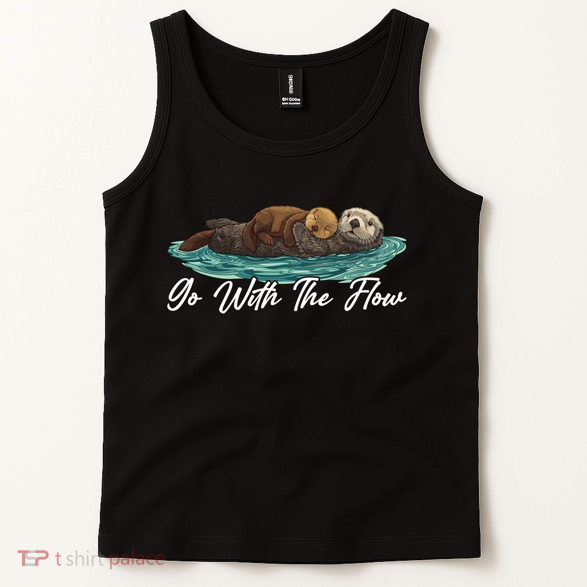 Go With The Flow Sea Otter Tank Top