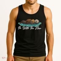 Go With The Flow Sea Otter Tank Top thumb 3