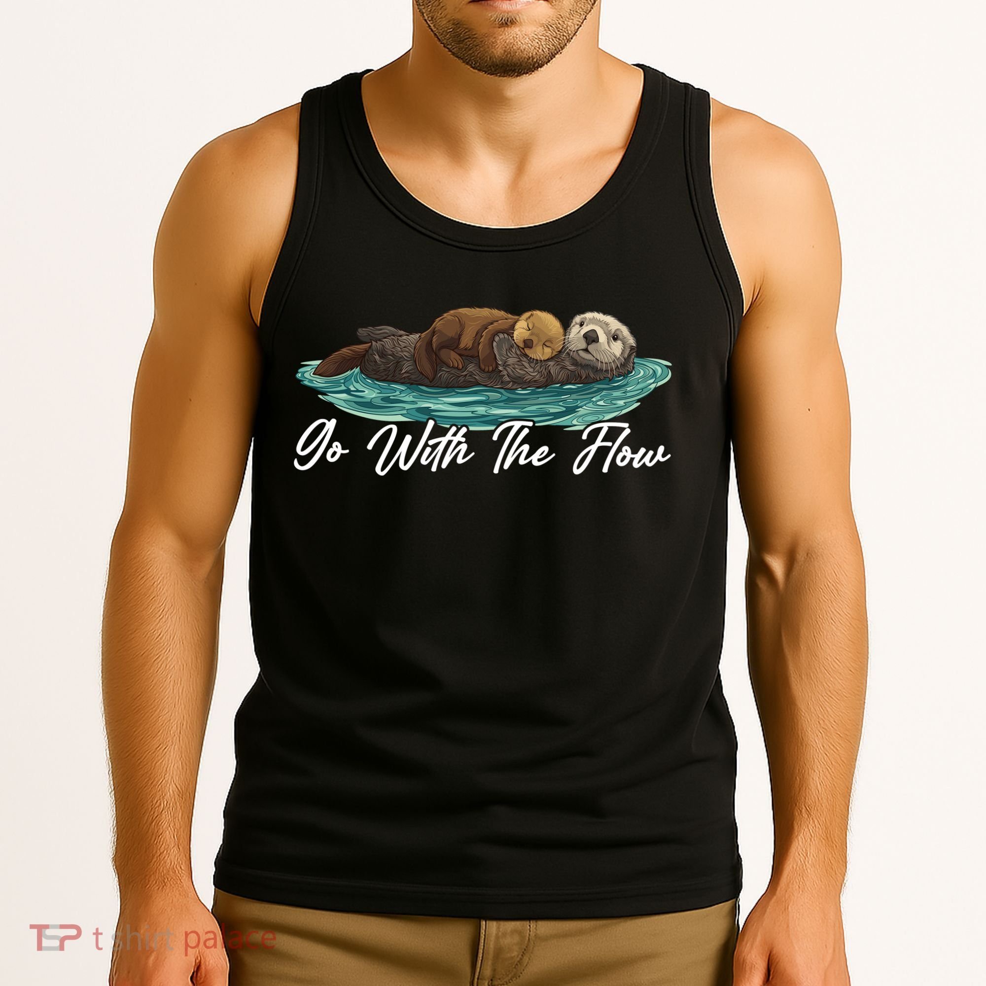 Go With The Flow Sea Otter Tank Top