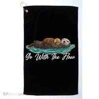 Go With The Flow Sea Otter Golf Towel thumb 0