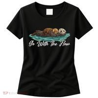 Go With The Flow Sea Otter Women's T-Shirt thumb 0
