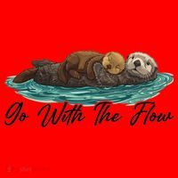 Go With The Flow Sea Otter Santa Hat thumb 1