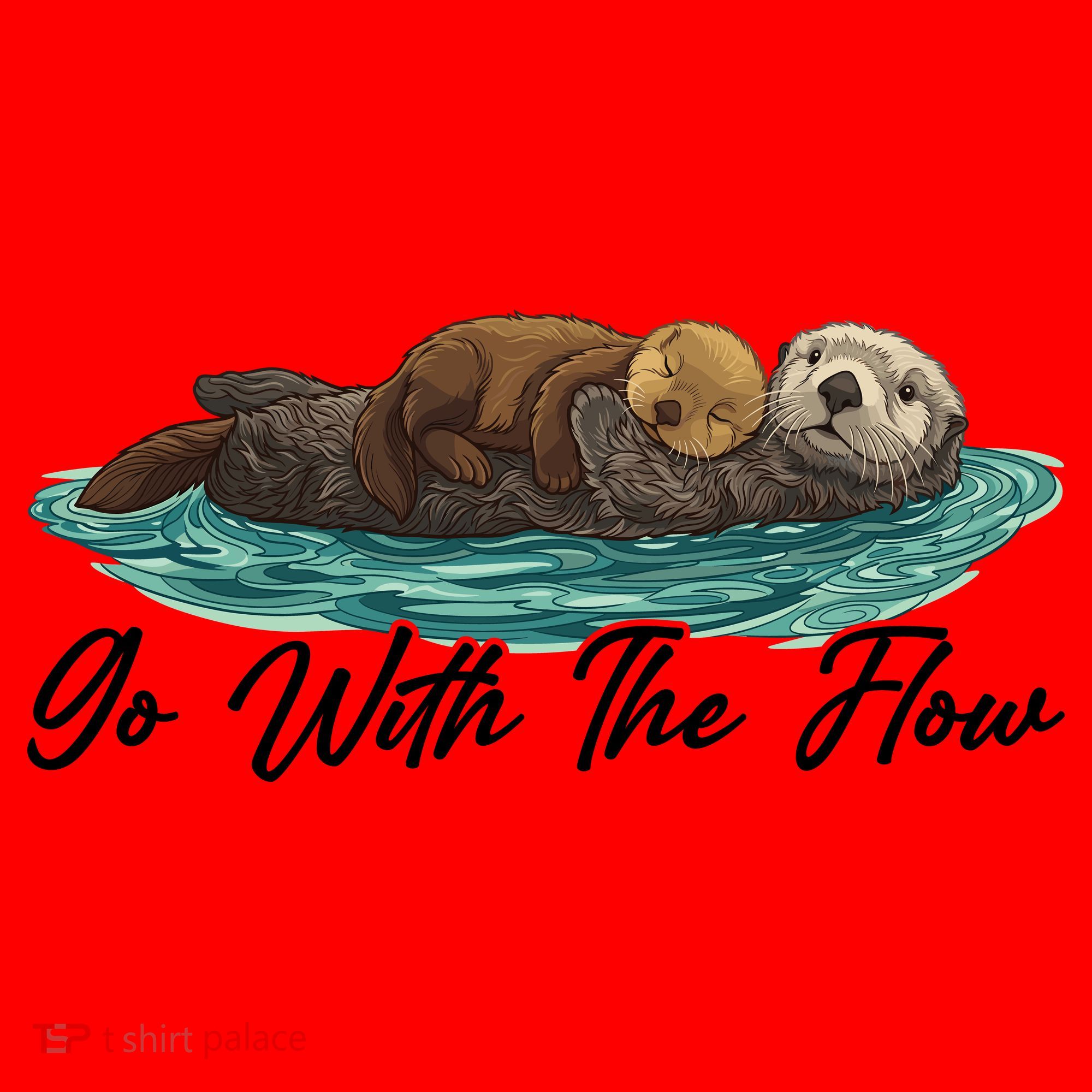 Go With The Flow Sea Otter Santa Hat