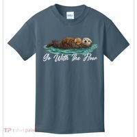 Go With The Flow Sea Otter Kids T-Shirt thumb 0