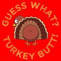 Guess What? Turkey Butt Funny Thanksgiving Family Dinner Cute Gift Santa Hat thumb 1