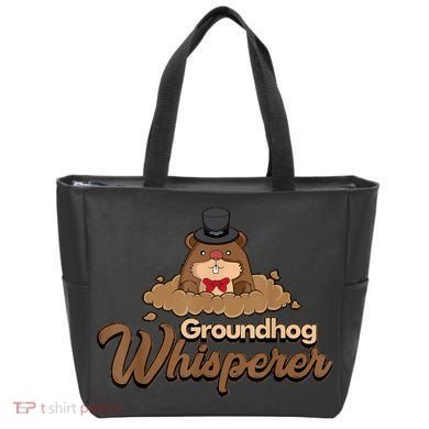Groundhog Whisperer Tee Funny Groundhog Forecasting Tote Bag