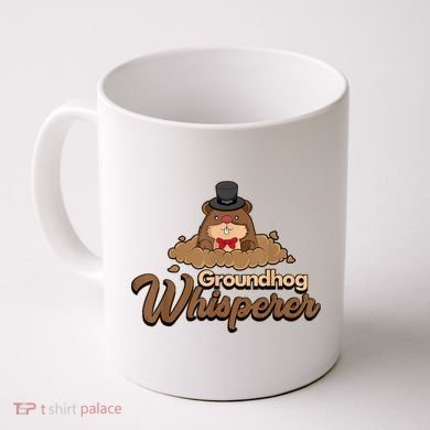 Groundhog Whisperer Tee Funny Groundhog Forecasting Coffee Mug