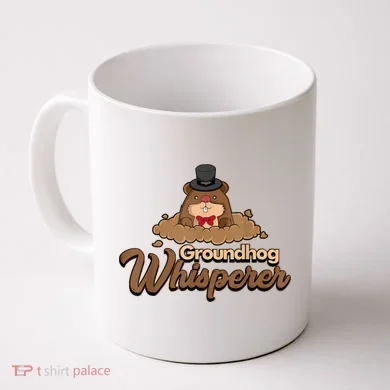 Groundhog Whisperer Tee Funny Groundhog Forecasting Coffee Mug