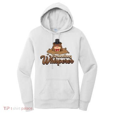 Groundhog Whisperer Tee Funny Groundhog Forecasting Women's Hoodie