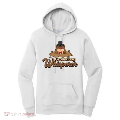 Groundhog Whisperer Tee Funny Groundhog Forecasting Women's Hoodie