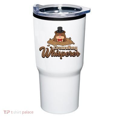 Groundhog Whisperer Tee Funny Groundhog Forecasting Tumbler