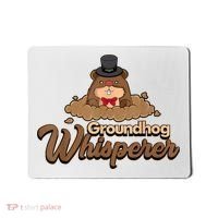 Groundhog Whisperer Tee Funny Groundhog Forecasting Mousepad thumb 0