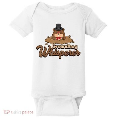 Groundhog Whisperer Tee Funny Groundhog Forecasting Baby Bodysuit