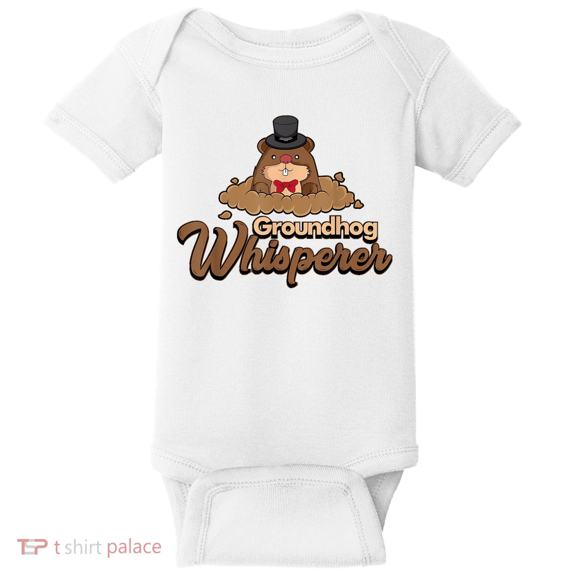 Groundhog Whisperer Tee Funny Groundhog Forecasting Baby Bodysuit