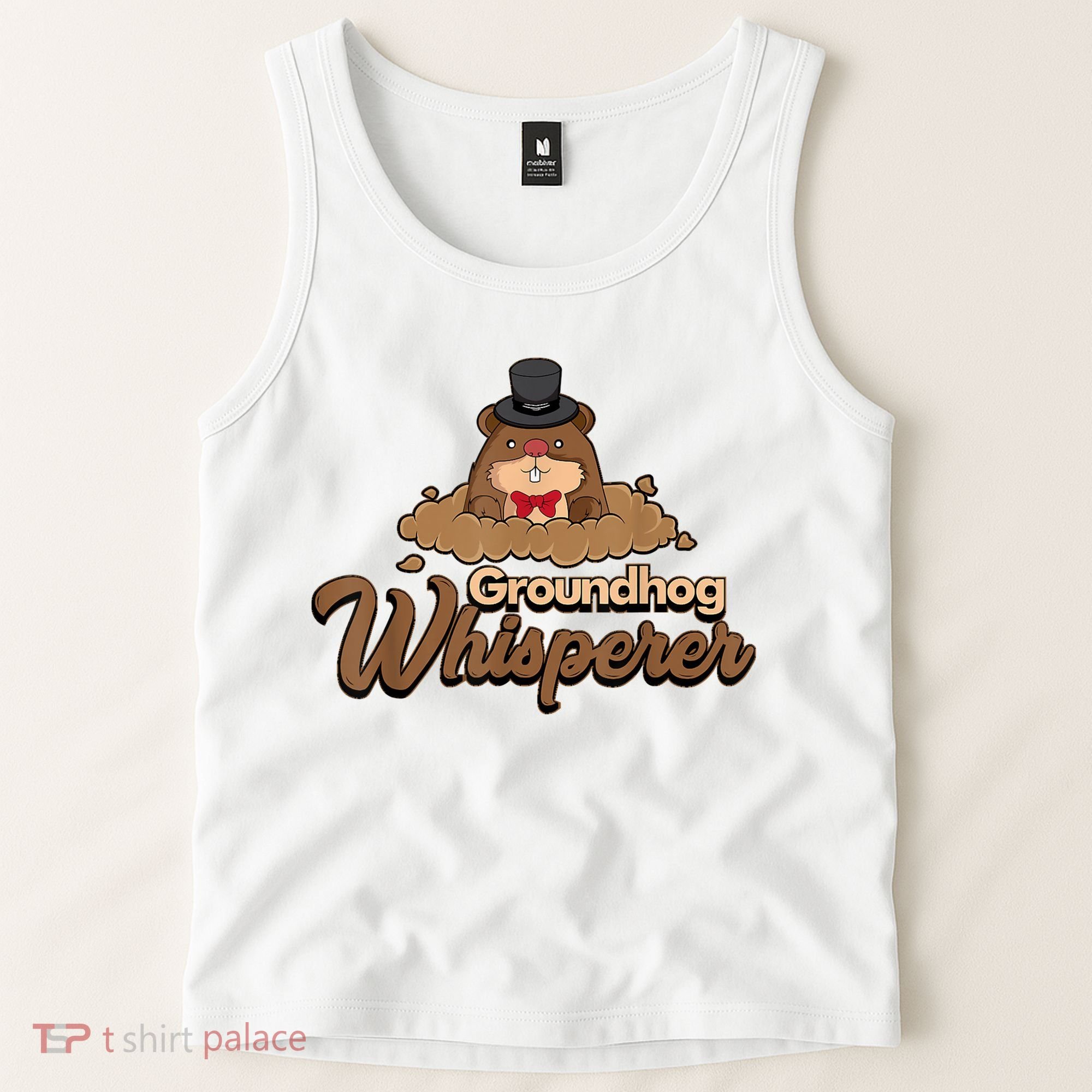 Groundhog Whisperer Tee Funny Groundhog Forecasting Tank Top