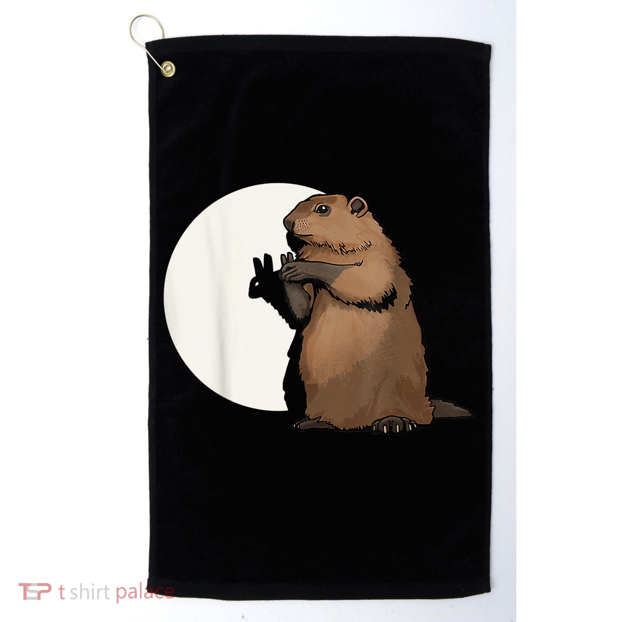 Groundhog Whisperer Tee Funny Team Shadow Crew Groundhog Day Golf Towel