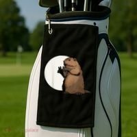 Groundhog Whisperer Tee Funny Team Shadow Crew Groundhog Day Golf Towel thumb 2