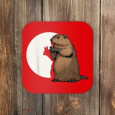 Groundhog Whisperer Tee Funny Team Shadow Crew Groundhog Day Coaster