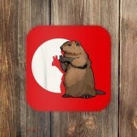 Groundhog Whisperer Tee Funny Team Shadow Crew Groundhog Day Coaster thumb 0