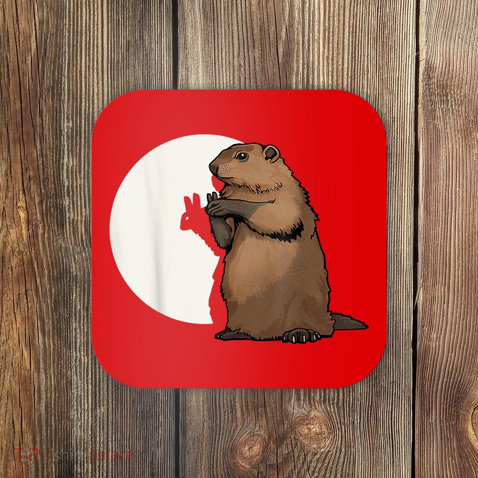Groundhog Whisperer Tee Funny Team Shadow Crew Groundhog Day Coaster