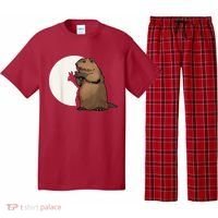 Groundhog Whisperer Tee Funny Team Shadow Crew Groundhog Day Pajama Set thumb 0