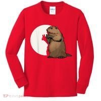 Groundhog Whisperer Tee Funny Team Shadow Crew Groundhog Day Kids Long Sleeve Shirt thumb 0