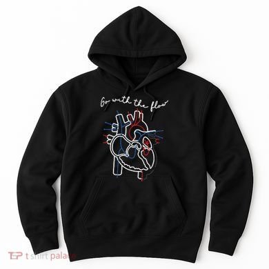 Go With The Flow Heart Hoodie
