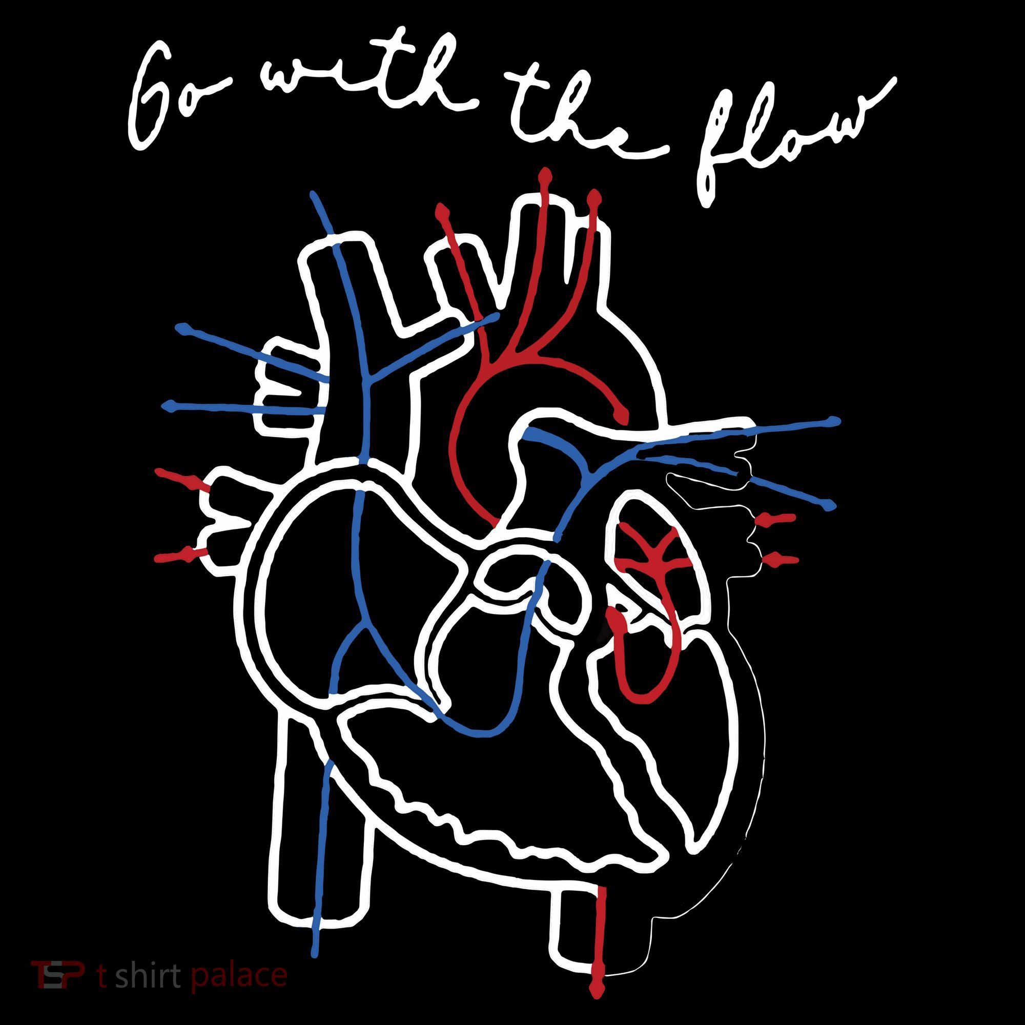 Go With The Flow Heart Hoodie