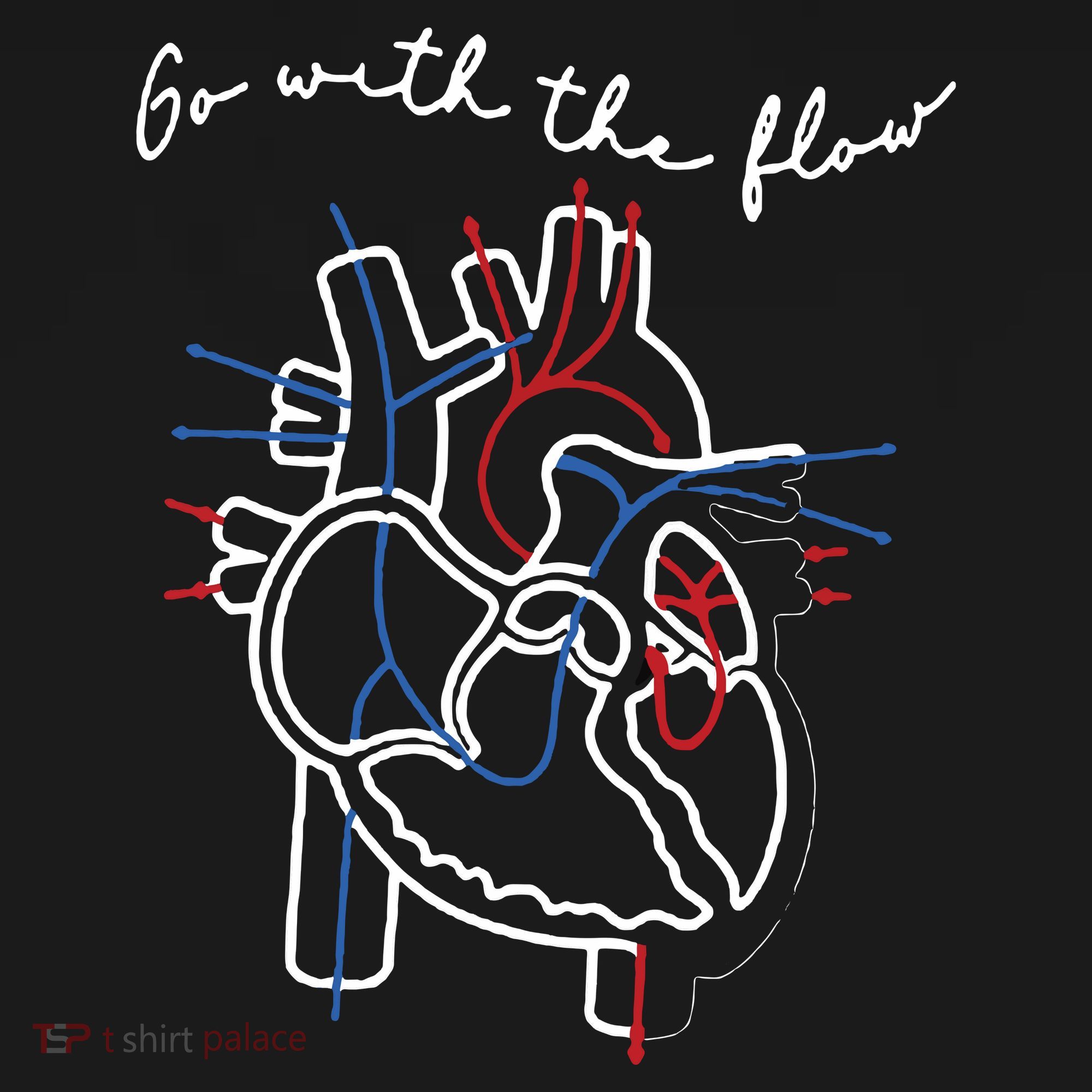 Go With The Flow Heart T-Shirt