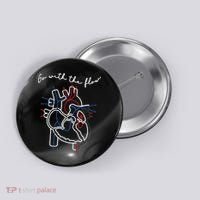 Go With The Flow Heart Button thumb 0
