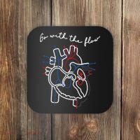 Go With The Flow Heart Coaster thumb 0