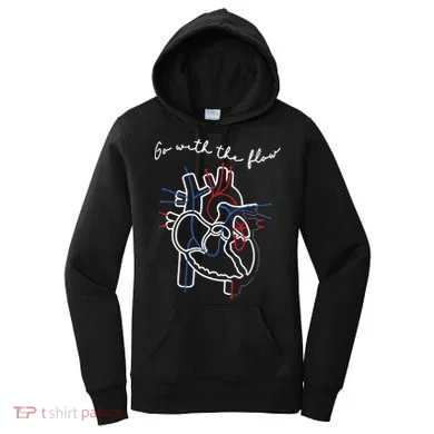 Go With The Flow Heart Women's Hoodie