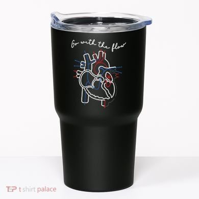 Go With The Flow Heart Tumbler