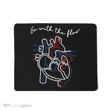 Go With The Flow Heart Mousepad