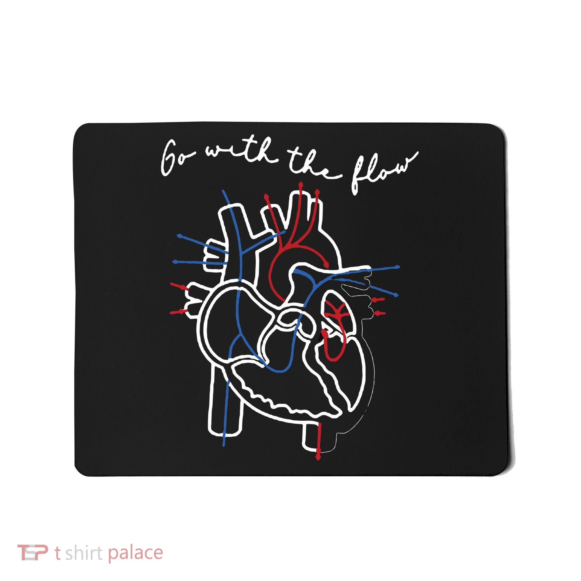 Go With The Flow Heart Mousepad