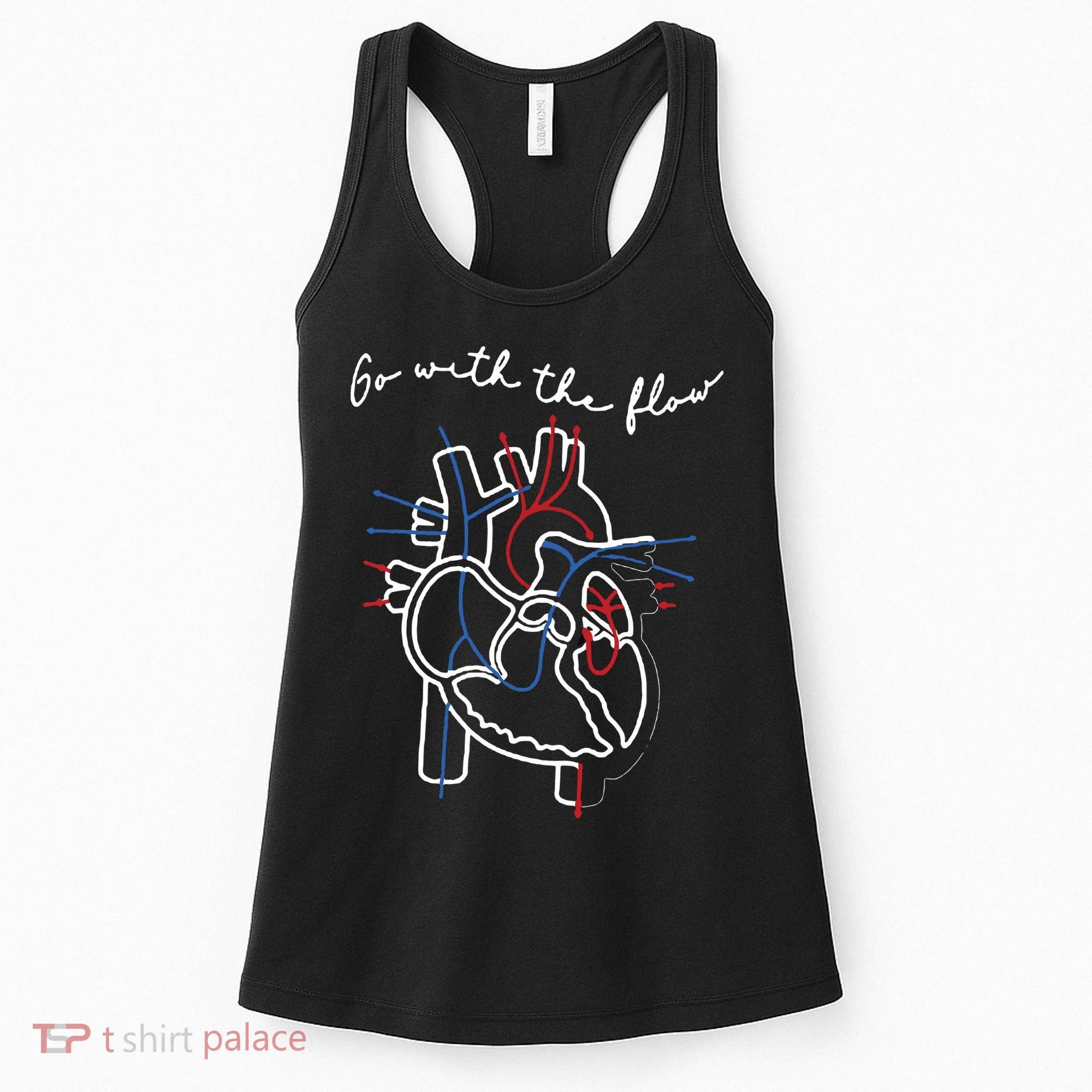 Go With The Flow Heart Women's Tank Top