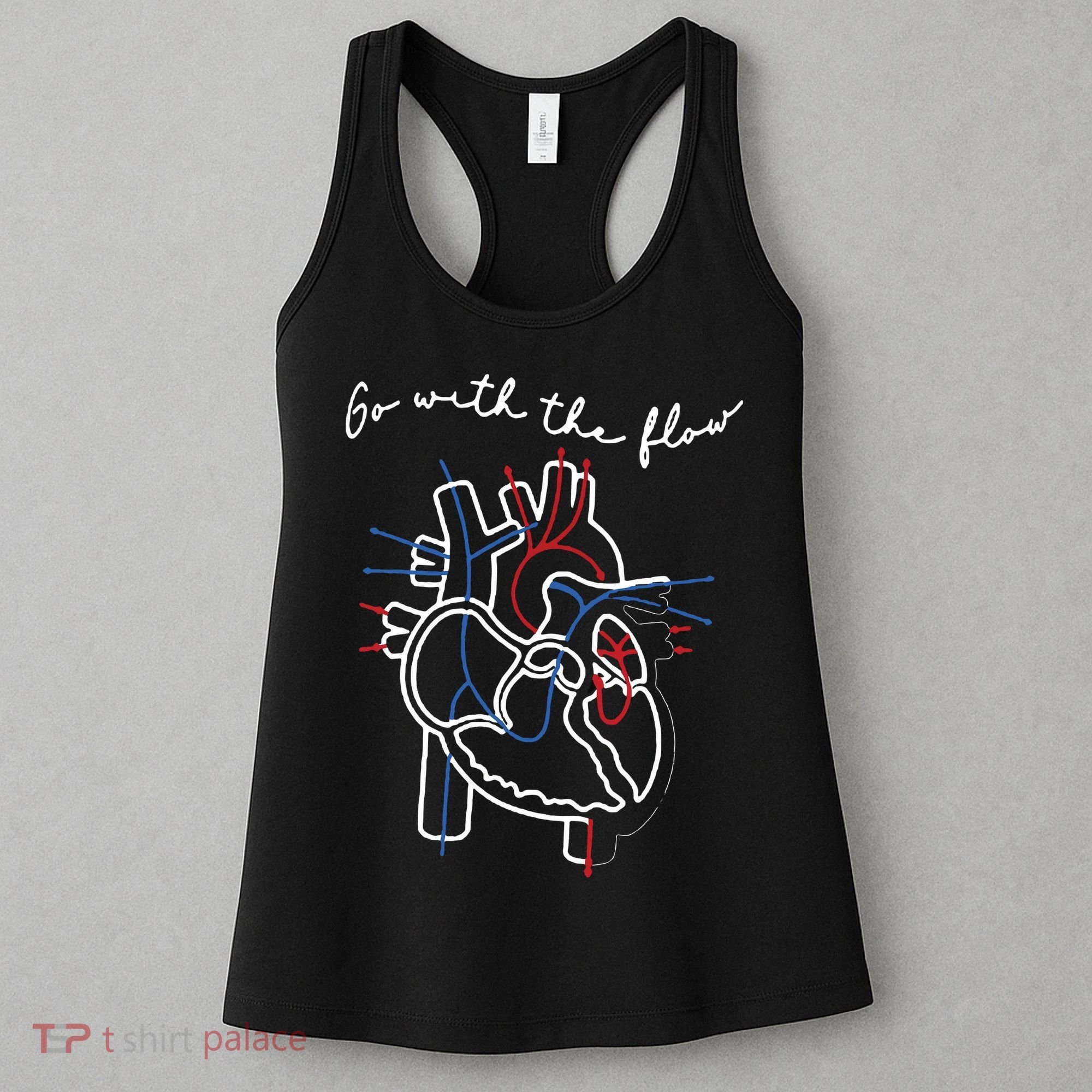 Go With The Flow Heart Women's Tank Top