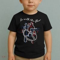 Go With The Flow Heart Toddler T-Shirt thumb 2
