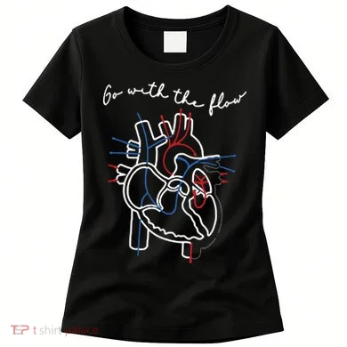 Go With The Flow Heart Women's T-Shirt