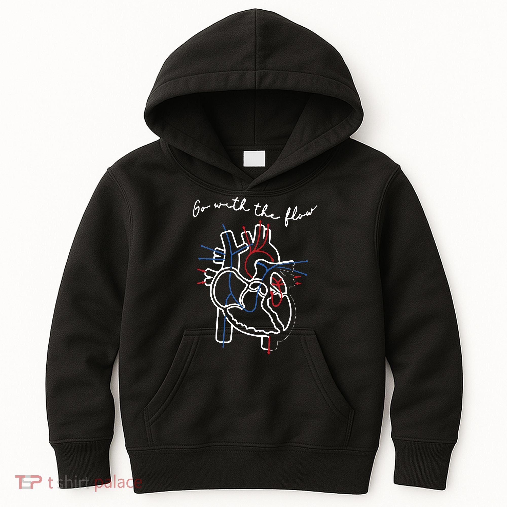Go With The Flow Heart Kids Hoodie